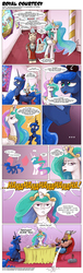 Size: 1004x3319 | Tagged: safe, artist:saturdaymorningproj, kibitz, princess celestia, princess luna, g4, comic, crossover, male, mario, marvel comics, piranha plant, stained glass, super mario bros., thor, warp pipe