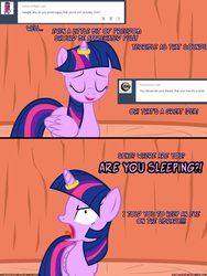 Size: 774x1032 | Tagged: safe, artist:navitaserussirus, twilight sparkle, alicorn, pony, asktwixiegenies, g4, ask, faic, female, horn, horn ring, mare, solo, tumblr, twilight sparkle (alicorn)