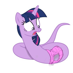 Size: 1000x1000 | Tagged: safe, artist:kaylathehedgehog, edit, twilight sparkle, inkanyamba, original species, snake pony, g4, diaper, diaper edit, female, non-baby in diaper, simple background, solo, species swap, spell gone wrong, wat, white background, why