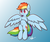 Size: 1800x1500 | Tagged: safe, artist:sheandog, part of a set, rainbow dash, g4, belly button, cute, female, solo, spread wings