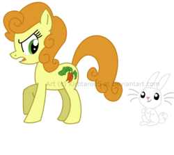 Size: 900x801 | Tagged: safe, artist:kirbtaro05, angel bunny, carrot top, golden harvest, earth pony, pony, rabbit, g4, animal, female, mare, simple background, transparent background