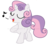 Size: 714x630 | Tagged: safe, artist:kirbtaro05, sweetie belle, g4, female, singing, solo