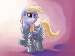 Size: 2000x1500 | Tagged: safe, artist:verulence, derpy hooves, pegasus, pony, g4, armor, female, mare, solo