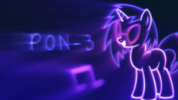 Size: 1920x1080 | Tagged: safe, artist:lunalewdie, dj pon-3, vinyl scratch, g4, cutie mark, purple, shiny, wallpaper