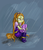 Size: 1672x1932 | Tagged: safe, artist:ponut_joe, adagio dazzle, equestria girls, g4, my little pony equestria girls: rainbow rocks, addolorato dazzle, antagonist, boots, discussion, discussion in the comments, female, gem, lonely, rain, sad, shoes, siren gem, sitting, solo, wet, wet hair