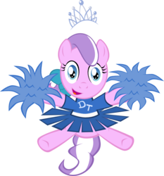 Size: 800x857 | Tagged: safe, artist:magerblutooth, diamond tiara, g4, cheerleader, cute, diamondbetes, female, simple background, solo, transparent background