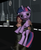 Size: 465x567 | Tagged: safe, artist:neosilverthorn, twilight sparkle, human, g4, 3d, annoyed, daz studio, hug, science fiction