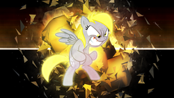 Size: 3840x2160 | Tagged: safe, artist:game-beatx14, artist:mickeymonster, artist:php11, derpy hooves, pony, g4, bipedal, female, high res, solo, wallpaper