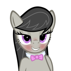 Size: 700x700 | Tagged: safe, artist:the smiling pony, octavia melody, earth pony, pony, g4, bedroom eyes, blushing, female, show accurate, simple background, solo, transparent background, vector
