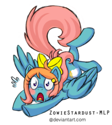 Size: 1024x1141 | Tagged: safe, artist:zowiestardust-mlp, oc, oc only, oc:fire sky, blushing, commission, solo, surprised