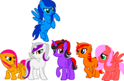 Size: 1571x1024 | Tagged: safe, artist:katsubases, artist:pinkieparty0613, oc, oc:cupcake, oc:golden apple, oc:jewel, oc:melody breeze, oc:midnight moonlight, oc:windy dash, crossover, knuckles the echidna, miles "tails" prower, offspring, parent:applejack, parent:big macintosh, parent:fluttershy, parent:knuckles the echidna, parent:miles prower, parent:pinkie pie, parent:rainbow dash, parent:rarity, parent:shadow the hedgehog, parent:silver the hedgehog, parent:sonic the hedgehog, parent:tails, parent:twilight sparkle, parents:appleknux, parents:fluttermac, parents:pinkietails, parents:shadtwi, parents:silvarity, parents:sonicdash, shadow the hedgehog, silver the hedgehog, simple background, sonic the hedgehog, sonic the hedgehog (series), transparent background