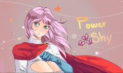 Size: 512x308 | Tagged: safe, artist:0rangepanda, fluttershy, human, g4, big breasts, boob window, breasts, busty fluttershy, clothes, female, humanized, keyhole turtleneck, open-chest sweater, power girl, solo, sweater, sweatershy, turtleneck