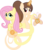 Size: 6400x7472 | Tagged: safe, artist:parclytaxel, fluttershy, oc, oc:coronal loop, genie, genie pony, pony, unicorn, albumin flask, g4, .svg available, absurd resolution, bottle, djinn, geniefied, magic, ponytail, simple background, tangled (disney), tangled up, telekinesis, transparent background, vector