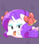 Size: 898x1032 | Tagged: safe, artist:braffy, rarity, boo (mario), ghost, undead, g4, bedroom eyes, booified, bow, cosplay, eyeshadow, female, gray background, lady bow, lady rariboo, makeup, open mouth, paper mario, simple background, smiling, solo, super mario, tongue out