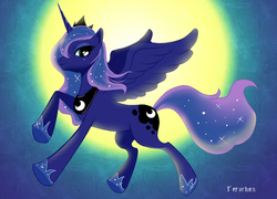 Size: 902x649 | Tagged: safe, artist:terytan, princess luna, g4, female, solo