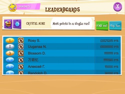 Size: 1024x768 | Tagged: safe, gameloft, screencap, g4, hack, leaderboard, mobile game