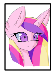 Size: 850x1138 | Tagged: safe, artist:mintybit, princess cadance, g4, female, portrait, solo