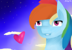 Size: 1000x700 | Tagged: safe, artist:nerri-shine, rainbow dash, pony, g4, female, solo