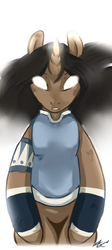 Size: 789x1761 | Tagged: safe, artist:mlpfwb, pony, bipedal, glowing eyes, korra, ponified, solo, the legend of korra