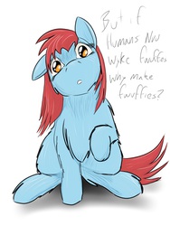 Size: 1536x2048 | Tagged: safe, artist:fluffsplosion, fluffy pony, existential crisis