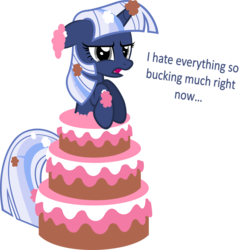Size: 2931x3061 | Tagged: safe, artist:zacatron94, oc, oc only, oc:silverlay, original species, umbra pony, cake, high res, popping out of a cake, simple background, solo, transparent background, vector