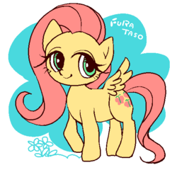 Size: 512x512 | Tagged: safe, artist:wan, fluttershy, g4, female, furataso, solo