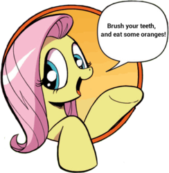 Size: 421x431 | Tagged: safe, idw, fluttershy, friendship is magic #3, g4, my little pony: friendship is magic (idw), bad advice fluttershy, exploitable meme, female, meme, solo