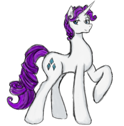 Size: 549x557 | Tagged: safe, artist:britzydoodle, rarity, g4, elusive, rule 63, solo