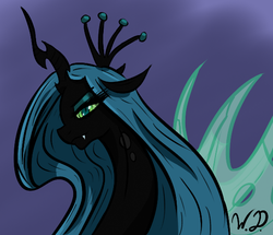 Size: 567x487 | Tagged: dead source, safe, artist:winterdominus, queen chrysalis, changeling, changeling queen, g4, female, solo