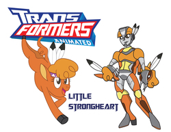 Size: 3300x2550 | Tagged: safe, artist:inspectornills, little strongheart, bison, buffalo, cybertronian, robot, g4, crossover, feather, high res, indigenous, native american, solo, transformares, transformerfied, transformers, transformers animated