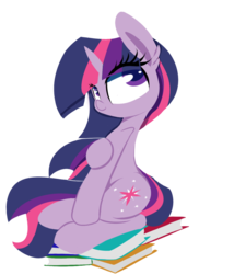 Size: 1024x1195 | Tagged: safe, alternate version, artist:madacon, twilight sparkle, pony, unicorn, g4, female, mare, solo, unicorn twilight, wingless edit