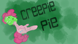 Size: 1600x900 | Tagged: safe, artist:aniponythedrawist, pinkie pie, g4, creeper, minecraft