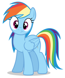 Size: 614x738 | Tagged: safe, artist:themightyshizam, rainbow dash, pegasus, pony, g4, female, hooves, looking at you, mare, simple background, solo, vector, white background, wings