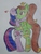 Size: 1920x2560 | Tagged: safe, artist:tayna1994, twilight sparkle, oc, pegasus, pony, unicorn, g4, bipedal, crown, female, hug, jewelry, mare, regalia, traditional art