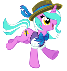 Size: 1099x1174 | Tagged: safe, oc, oc only, oc:mane event, pony, bronycon, bow, bronycon mascots