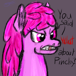Size: 780x780 | Tagged: safe, artist:gallifreyanequine, berry punch, berryshine, ruby pinch, g4, angry, rage, text