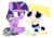 Size: 920x640 | Tagged: safe, artist:dm29, smarty pants, twilight sparkle, pony, unicorn, g4, angry, ball, blocks, bubbles (powerpuff girls), crossover, crying, cute, duo, female, filly, filly twilight sparkle, kindergarten, madorable, mine!, octi, out of character, plushie, simple background, tara strong, the powerpuff girls, this will end in tears, toy, transparent background, twiabetes, unicorn twilight, voice actor joke