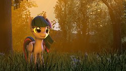 Size: 1280x720 | Tagged: safe, artist:turbovilka, twilight sparkle, alicorn, pony, g4, 3d, female, grass, mare, source filmmaker, tree, twilight sparkle (alicorn)