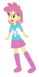 Size: 295x573 | Tagged: safe, artist:berrypunchrules, dizzy twister, orange swirl, equestria girls, g4, background pony, clothes, cutie mark on clothes, equestria girls-ified, female, hoodie, solo