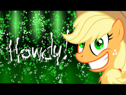 Size: 2048x1536 | Tagged: safe, artist:birdivizer, applejack, g4, female, insanity, rapeface, smiling, snapplejack, solo, wallpaper