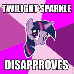 Size: 600x600 | Tagged: safe, twilight sparkle, g4, image macro, meme, text