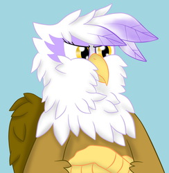 Size: 977x1000 | Tagged: safe, artist:8aerondight8, gilda, griffon, g4, disgruntled, fluffy, silly, unimpressed