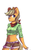 Size: 2221x3578 | Tagged: safe, artist:joo13, applejack, earth pony, anthro, g4, bandana, belly button, clothes, female, high res, midriff, simple background, solo