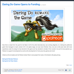 Size: 1077x1070 | Tagged: safe, daring do, g4, game, patreon