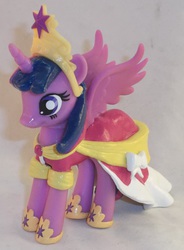 Size: 2032x2760 | Tagged: safe, artist:gryphyn-bloodheart, twilight sparkle, alicorn, pony, g4, big crown thingy, brushable, clothes, commission, coronation, coronation dress, customized toy, dress, element of magic, high res, irl, jewelry, photo, princess, regalia, sculpted, toy, twilight sparkle (alicorn)