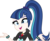 Size: 400x326 | Tagged: safe, artist:alkonium, shining armor, sonata dusk, equestria girls, g4, clothes, clothes swap, gleaming shield, high ponytail, long hair, palette swap, ponytail, recolor, rule 63, shining sonata, shrug, simple background, smiling, solo, transparent background, vector