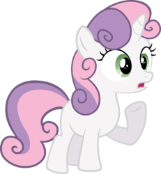 Size: 5813x6300 | Tagged: safe, artist:slb94, sweetie belle, g4, absurd resolution, female, simple background, solo, transparent background, vector