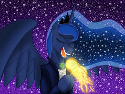 Size: 1024x768 | Tagged: safe, artist:8aerondight8, princess luna, g4, master exploder, pick of destiny, tenacious d