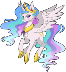 Size: 1203x1300 | Tagged: safe, artist:chic-coo, princess celestia, pony, g4, female, mare, simple background, solo, spread wings, transparent background