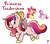 Size: 979x871 | Tagged: safe, artist:milchik, apple bloom, princess cadance, oc, alicorn, pony, g4, alicorn oc, fusion